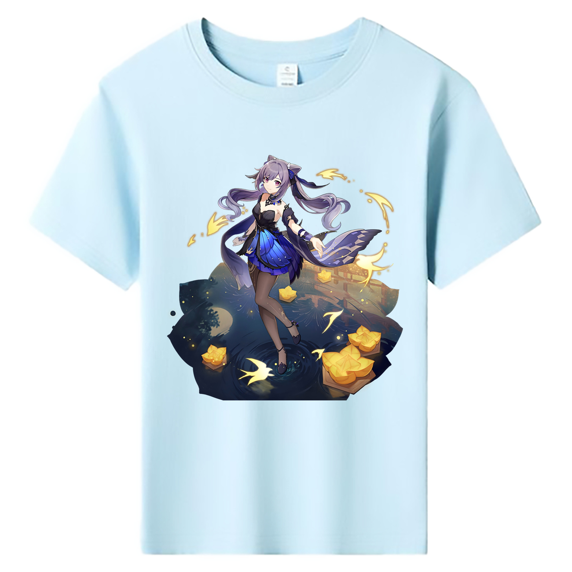 げんし神 刻晴 こくせい genshin Kokusei 綿100％キッズTシャツ（フロントプリント）